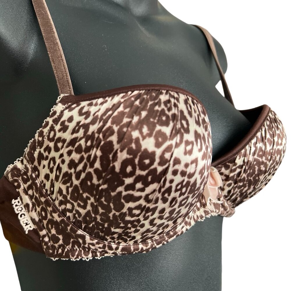 🌸4/$50🌸 Reger Leopard Print Silk Underwire Bra – 34C